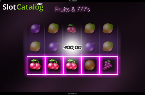 Οθόνη5. Fruits And Sevens (Spearhead Studios) Κουλοχέρης