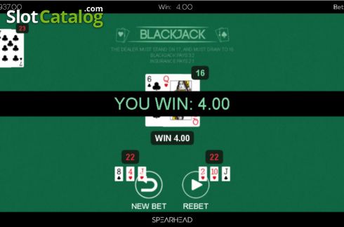 Οθόνη3. Blackjack (Spearhead Studios) Κουλοχέρης
