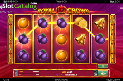 Οθόνη3. Royal Crown (Spearhead Studios) Κουλοχέρης