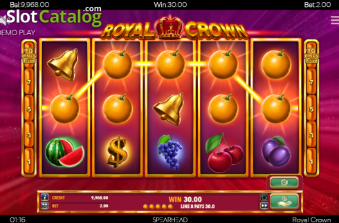 Οθόνη4. Royal Crown (Spearhead Studios) Κουλοχέρης