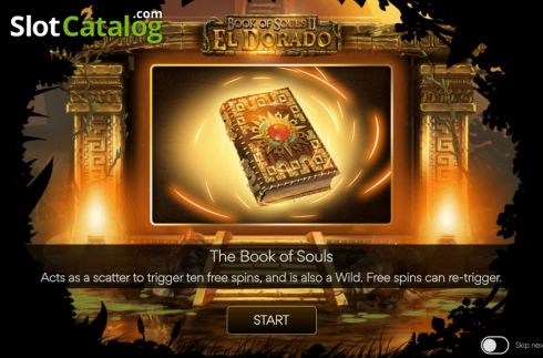 Οθόνη2. Book of Souls 2 El Dorado Κουλοχέρης