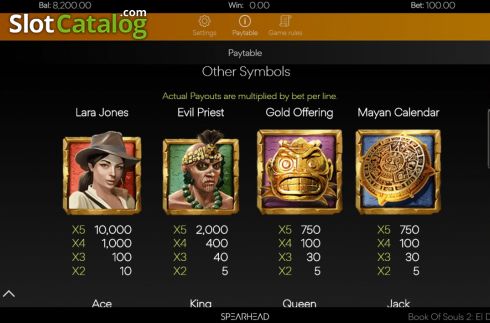 Οθόνη9. Book of Souls 2 El Dorado Κουλοχέρης