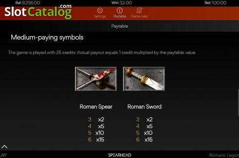 Οθόνη9. Romans Legions of Gold Κουλοχέρης