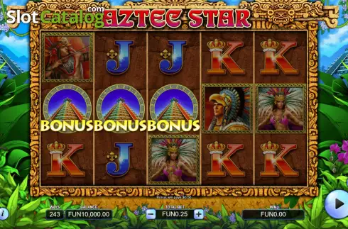 Οθόνη4. Aztec Star Κουλοχέρης 