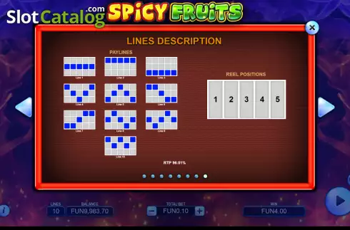 Οθόνη8. Spicy Fruits Κουλοχέρης