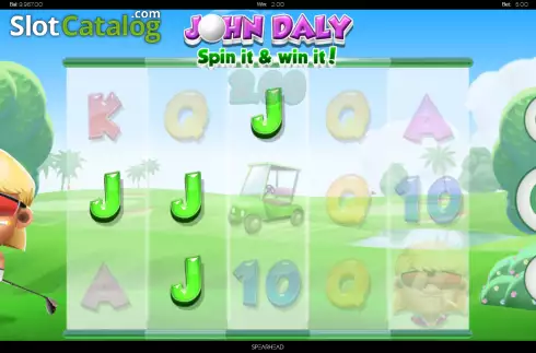 Οθόνη3. John Daly Spin it and Win it Κουλοχέρης