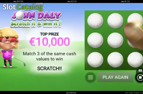 Οθόνη2. John Daly Scratch It and Win It! Κουλοχέρης
