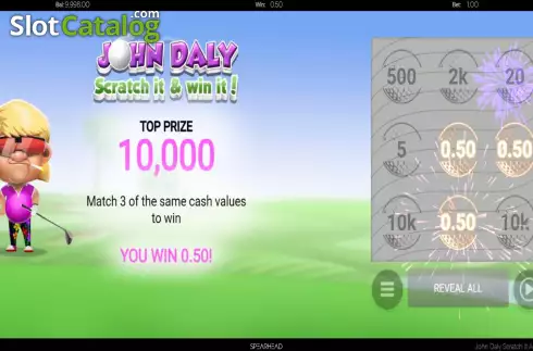 Οθόνη5. John Daly Scratch It and Win It! Κουλοχέρης