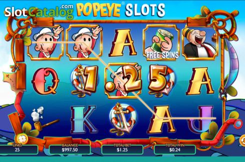 Οθόνη3. Popeye Slots Κουλοχέρης