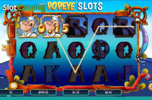 Οθόνη4. Popeye Slots Κουλοχέρης