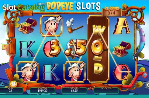 Οθόνη5. Popeye Slots Κουλοχέρης