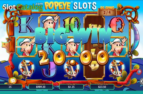 Οθόνη6. Popeye Slots Κουλοχέρης
