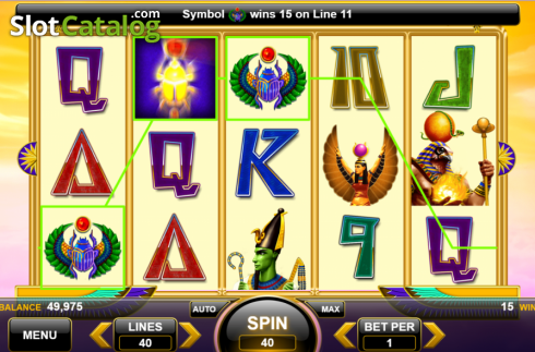 Οθόνη3. Egyptian Gods (Spin Games) Κουλοχέρης
