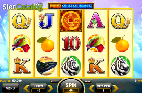 Οθόνη2. Four Guardians (Spin Games) Κουλοχέρης