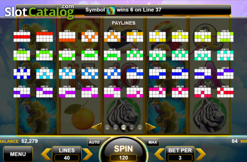 Οθόνη7. Four Guardians (Spin Games) Κουλοχέρης
