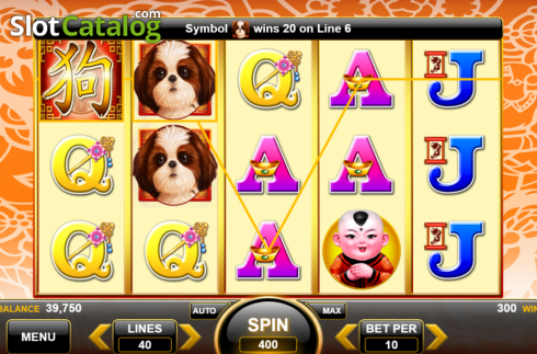 Οθόνη4. Lucky Shih Tzu Κουλοχέρης