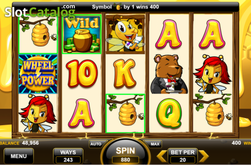 Οθόνη4. Honey Money (Spin Games) Κουλοχέρης