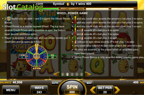 Οθόνη6. Honey Money (Spin Games) Κουλοχέρης