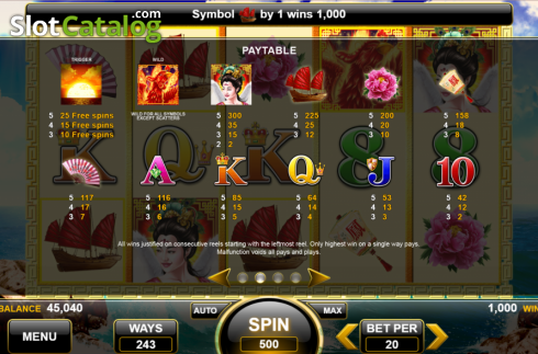 Οθόνη6. Phoenix Queen (Spin Games) Κουλοχέρης 