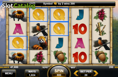 Οθόνη3. Red Panda (Spin Games) Κουλοχέρης