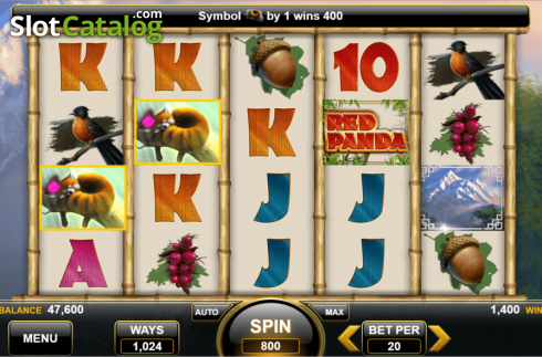 Οθόνη4. Red Panda (Spin Games) Κουλοχέρης