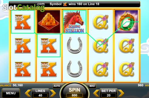 Οθόνη3. Flying Horse (Spin Games) Κουλοχέρης