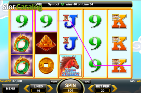 Οθόνη4. Flying Horse (Spin Games) Κουλοχέρης