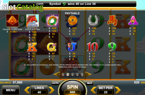 Οθόνη6. Flying Horse (Spin Games) Κουλοχέρης