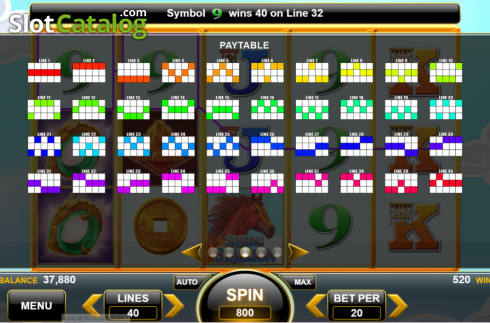 Οθόνη7. Flying Horse (Spin Games) Κουλοχέρης