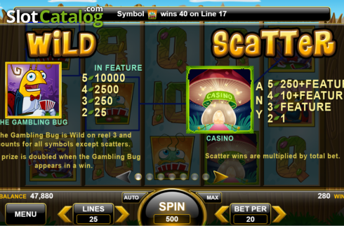 Οθόνη5. The Gambling Bug Κουλοχέρης 