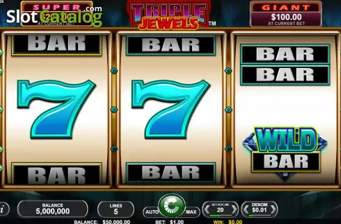 Οθόνη2. Triple Jewels (Spin Games) Κουλοχέρης 