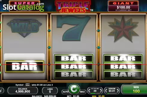 Οθόνη3. Triple Jewels (Spin Games) Κουλοχέρης 