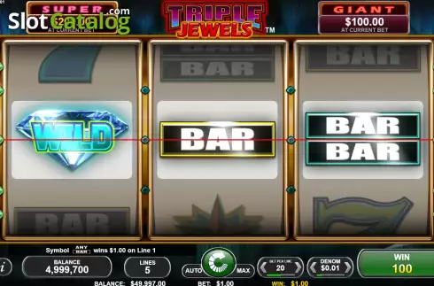 Οθόνη4. Triple Jewels (Spin Games) Κουλοχέρης 