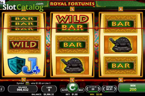 Οθόνη4. Royal Fortunes Κουλοχέρης 