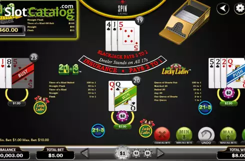 Οθόνη6. 21+3 Progressive Blackjack Κουλοχέρης