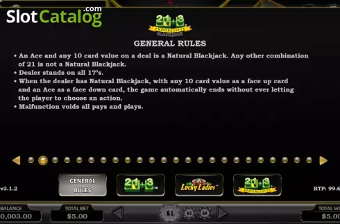 Οθόνη8. 21+3 Progressive Blackjack Κουλοχέρης