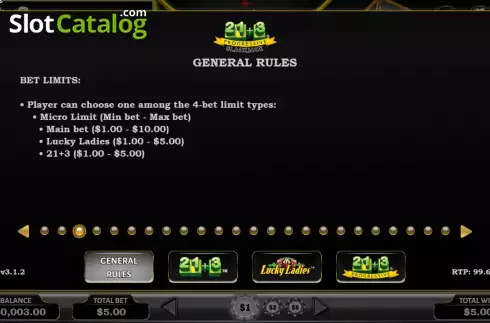 Οθόνη9. 21+3 Progressive Blackjack Κουλοχέρης