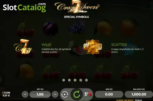 Οθόνη9. Crazy Seven 5 Deluxe Κουλοχέρης
