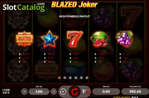 Οθόνη6. Blazed Joker Κουλοχέρης