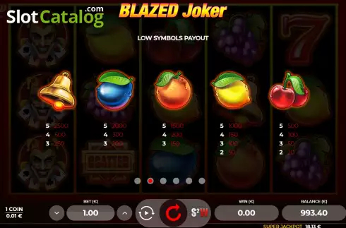Οθόνη7. Blazed Joker Κουλοχέρης