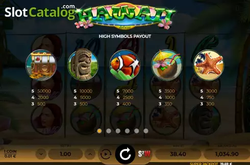 Οθόνη6. Hawaii Deluxe Κουλοχέρης