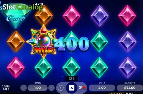 Οθόνη5. Crazy Gems (Spin2Win) Κουλοχέρης