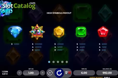 Οθόνη7. Crazy Gems (Spin2Win) Κουλοχέρης