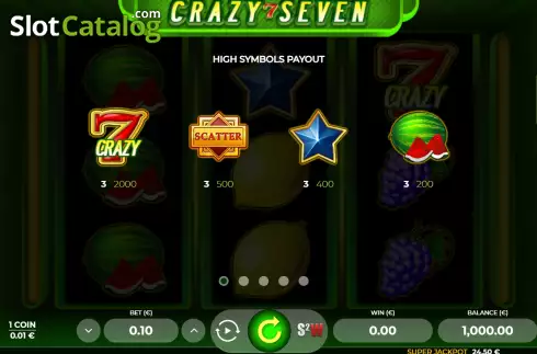 Οθόνη5. Crazy Seven 3 Κουλοχέρης