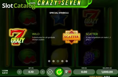 Οθόνη7. Crazy Seven 3 Κουλοχέρης