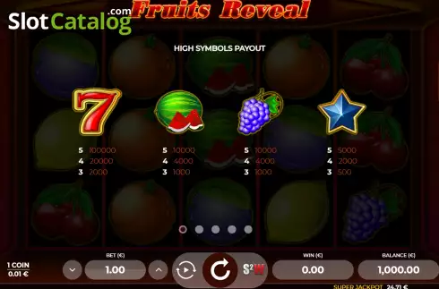 Οθόνη5. Fruits Reveal Κουλοχέρης 