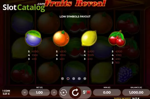 Οθόνη6. Fruits Reveal Κουλοχέρης 
