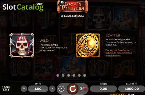 Οθόνη8. Jack's Pirates Κουλοχέρης