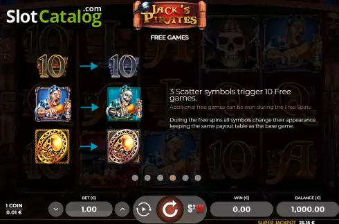 Οθόνη9. Jack's Pirates Κουλοχέρης