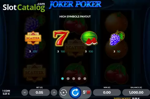 Οθόνη7. Joker Poker 3 Κουλοχέρης